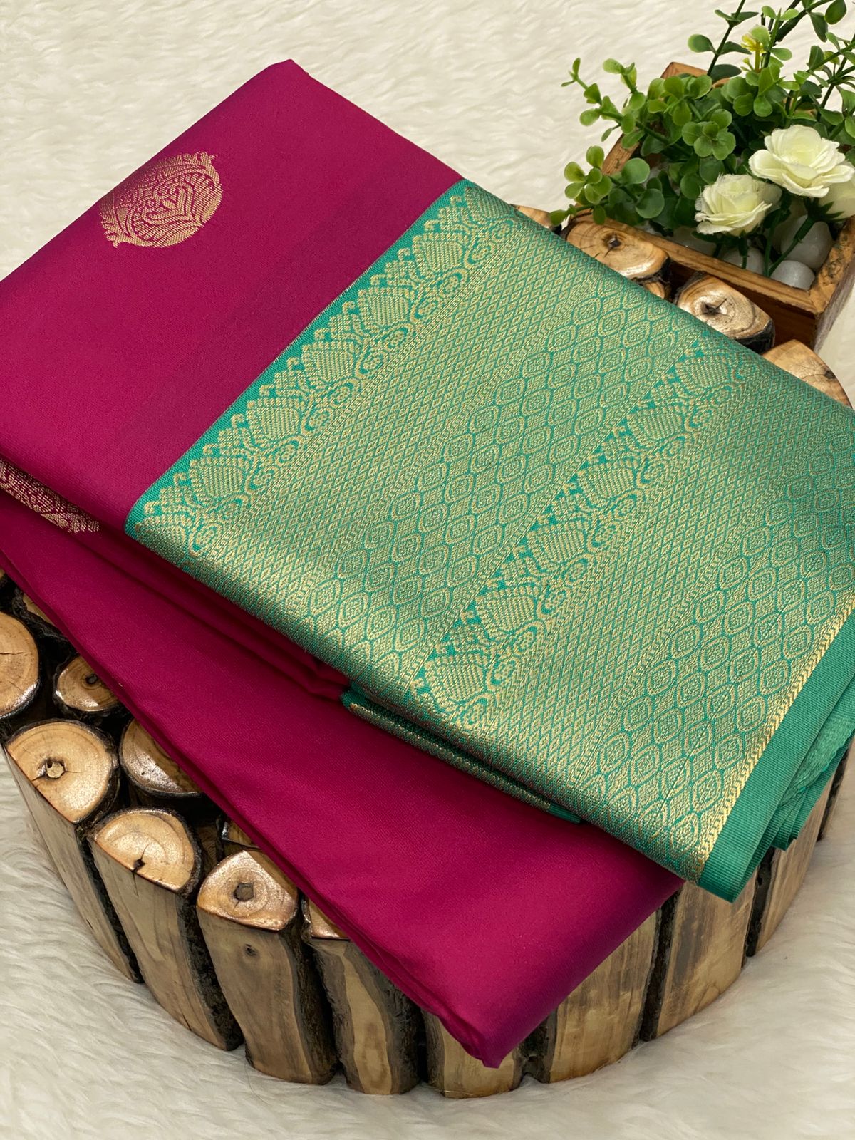 Premium Kanchi Korvai Border Saree
