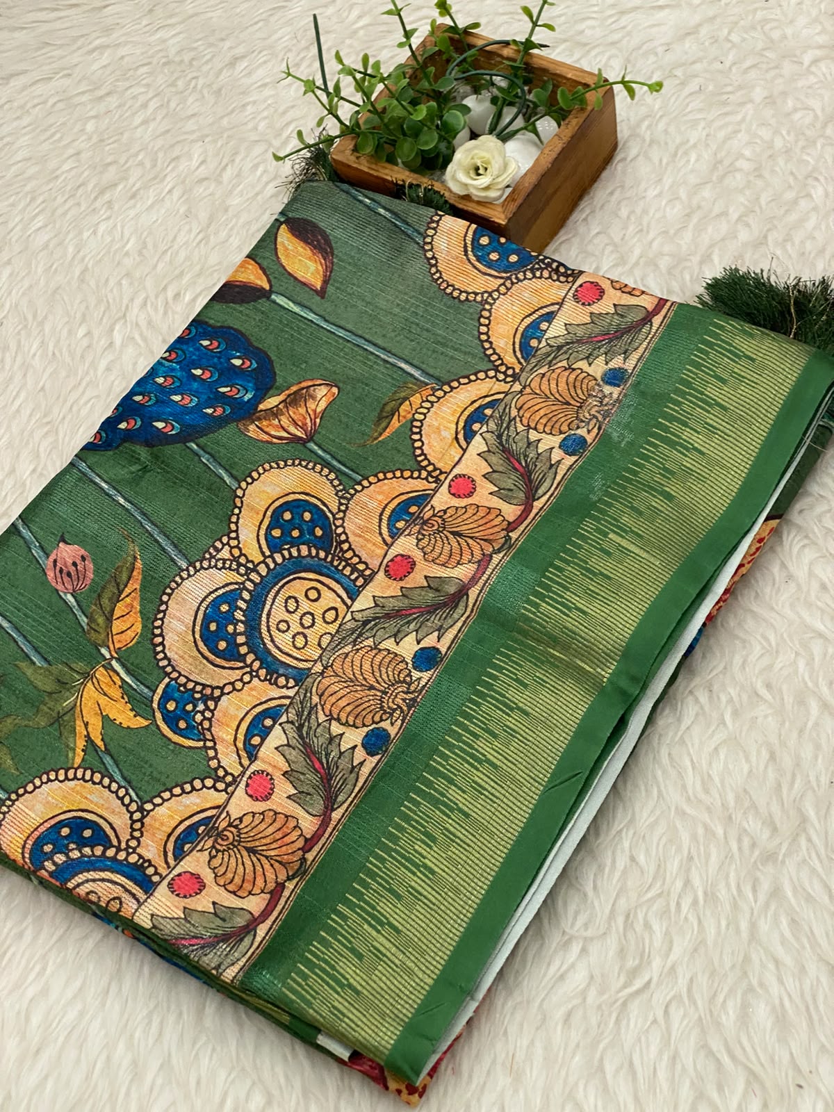 Semi Tussar Saree