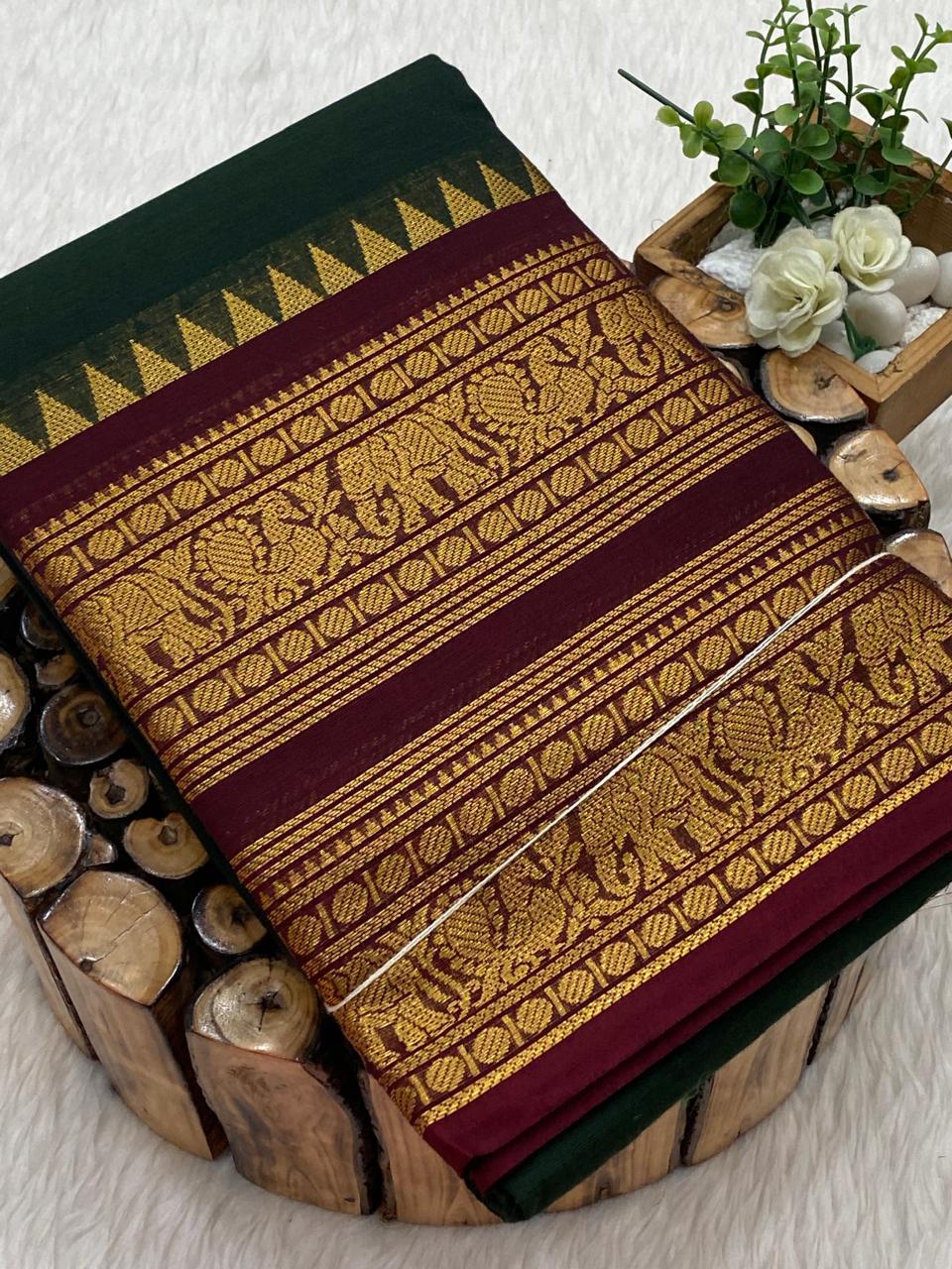Chettinadu Cotton Sarees W/B-vol1